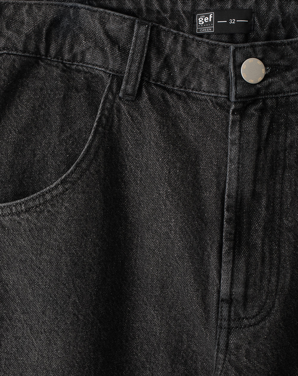 Jean cargo recto negro hombre