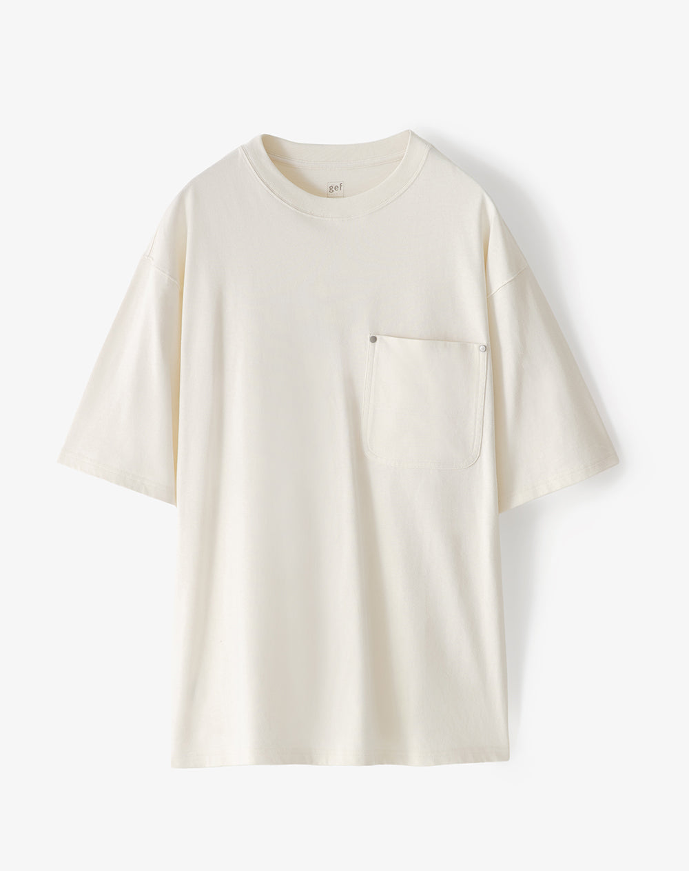 Camiseta regular algodón vainilla hombre