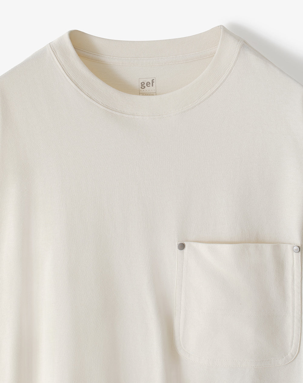 Camiseta regular algodón vainilla hombre