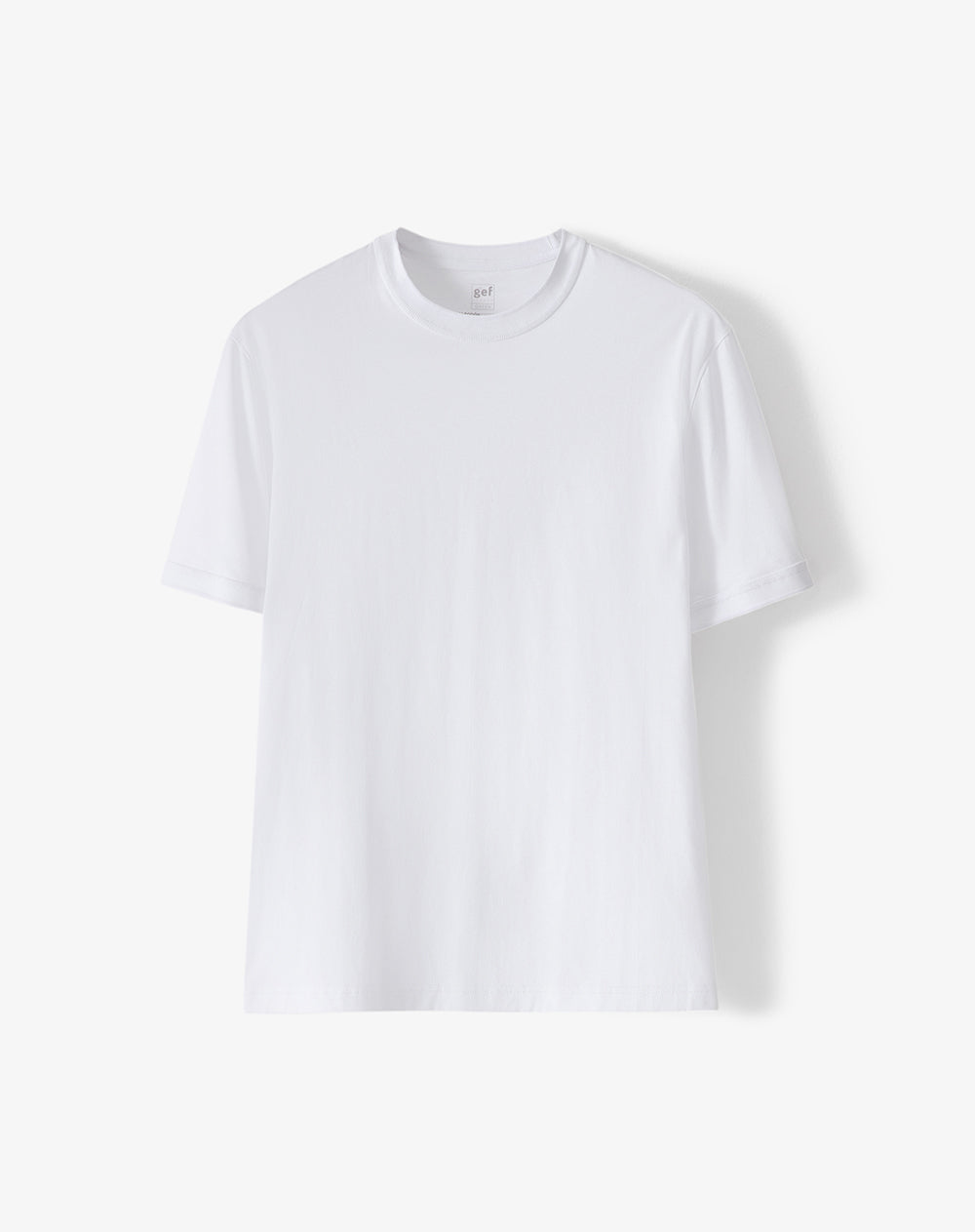 Camiseta regular algodón blanca hombre