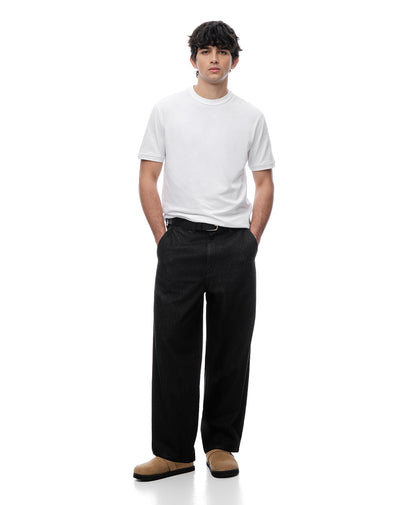 Camiseta regular algodón blanca hombre