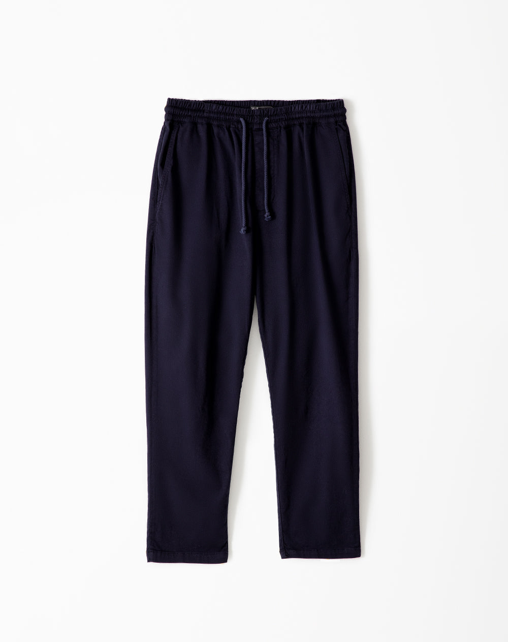 Pantalón regular fit tiro medio en drill azul