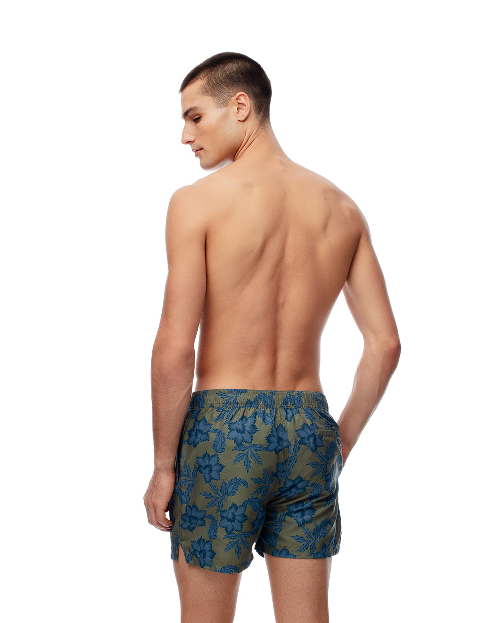 Pantaloneta de baño estampada hombre