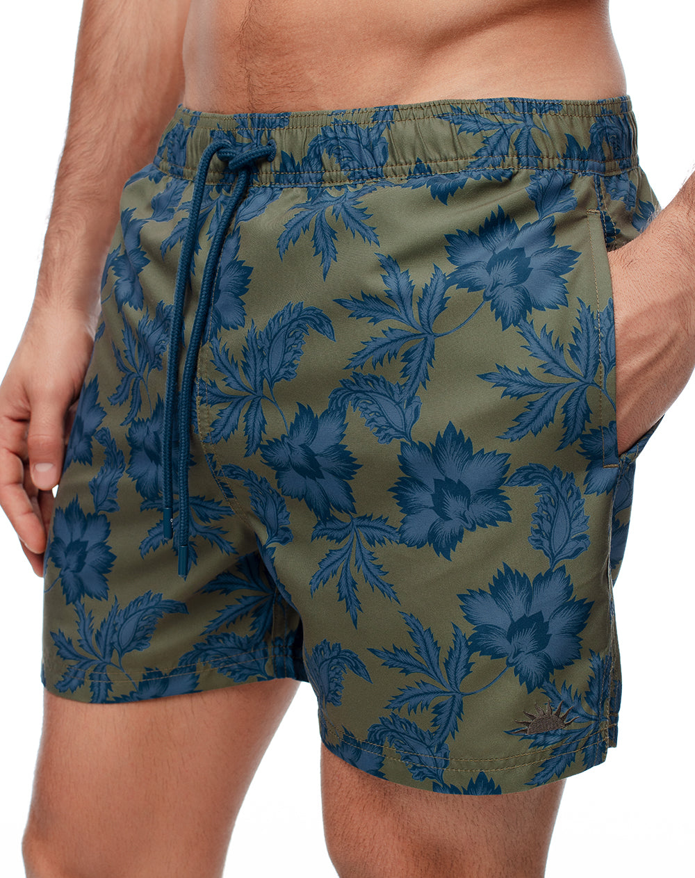 Pantaloneta de baño estampada hombre