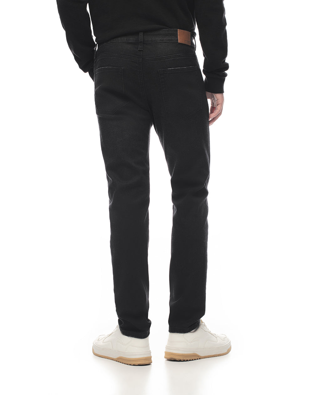 Jean skinny 98% algodón negro hombre
