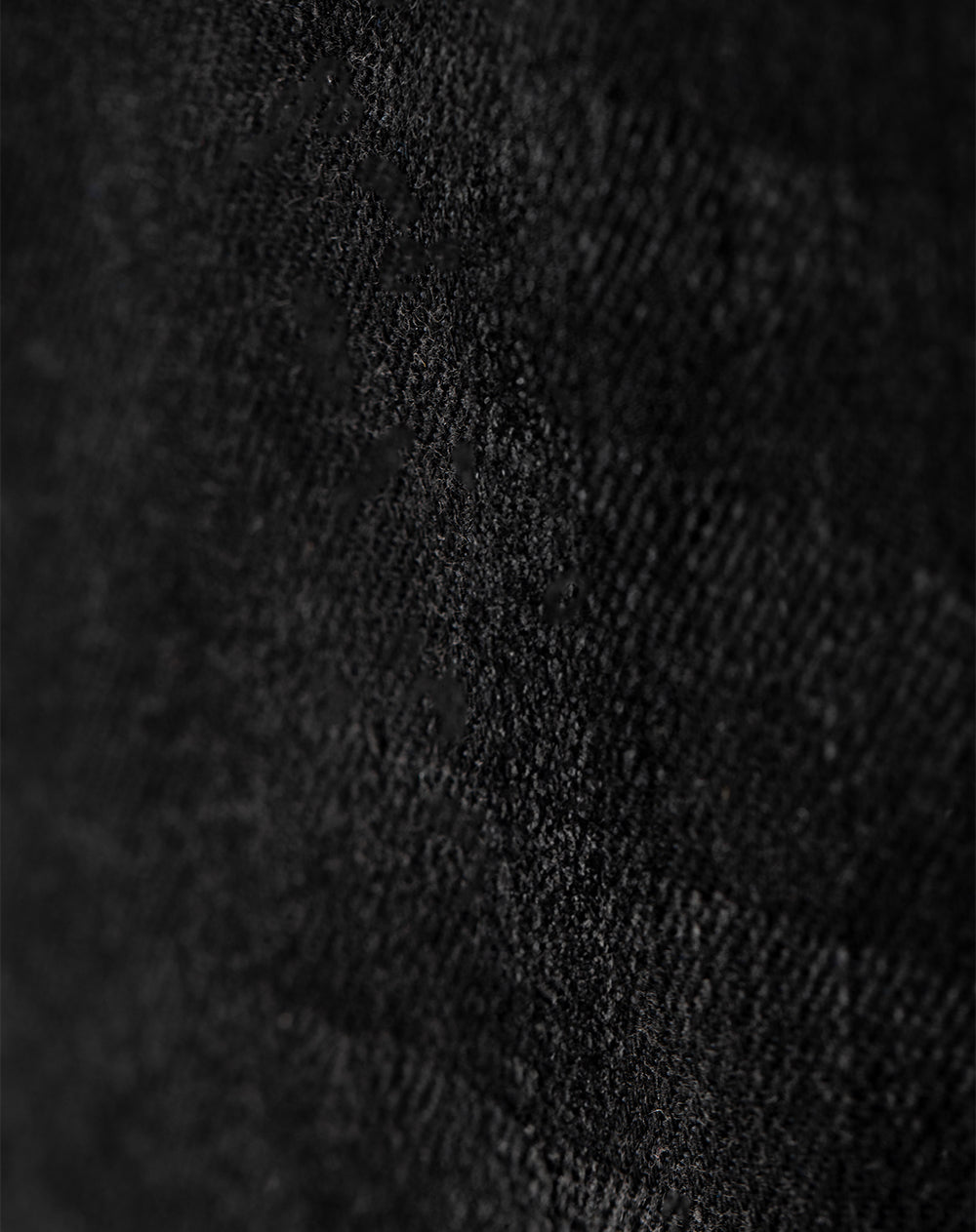 Jean skinny fit tiro medio denim negro