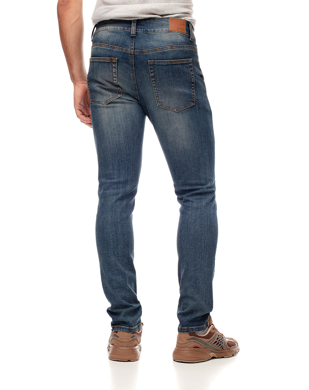 Jean skinny fit tiro medio indigo