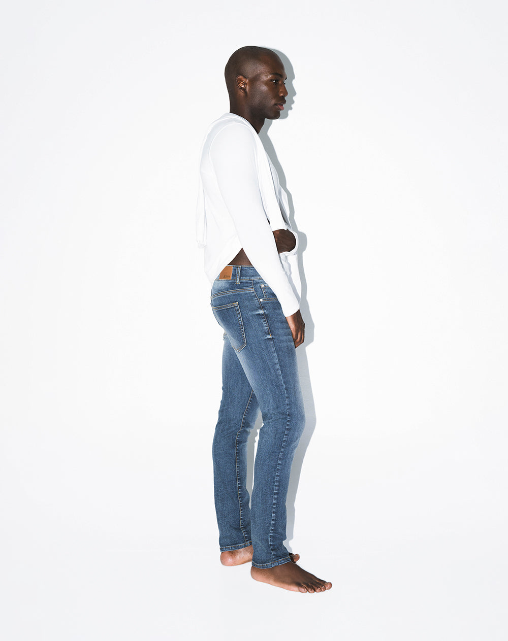 Jean skinny índigo medio hombre