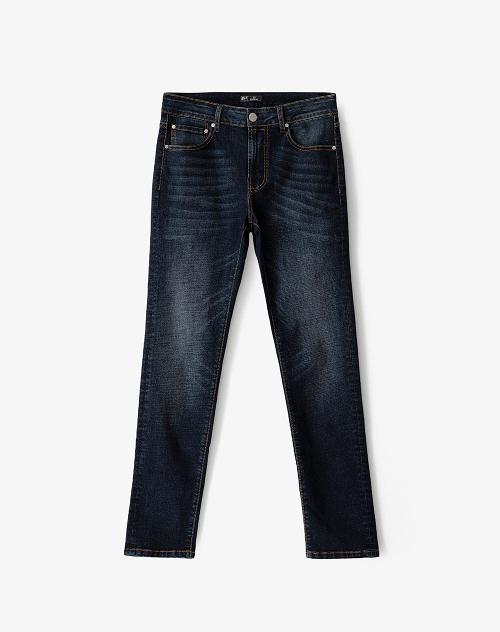 Jean skinny fit tiro medio indigo oscuro
