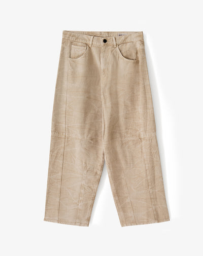 Jean baggy fit tiro medio cafe hombre