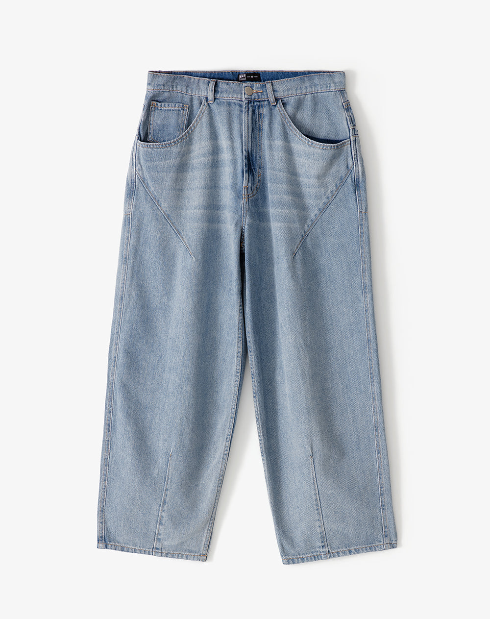 Jean loose algodón índigo medio hombre