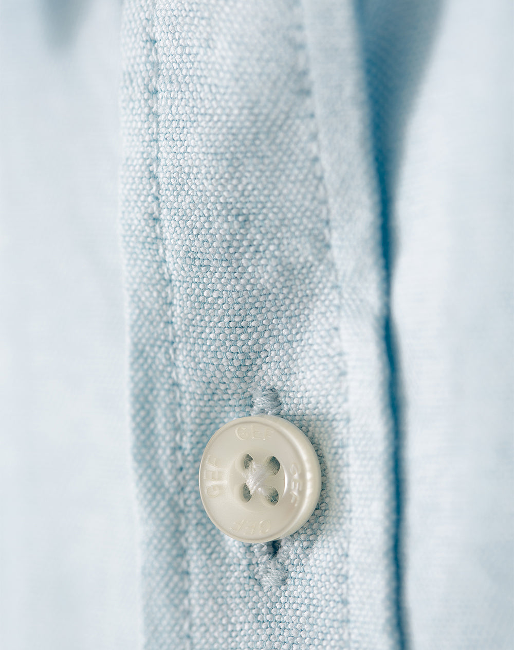 Camisa regular fit manga corta azul