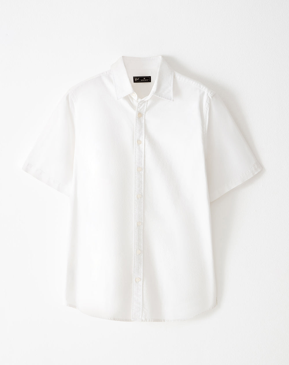 Camisa regular fit manga corta blanca