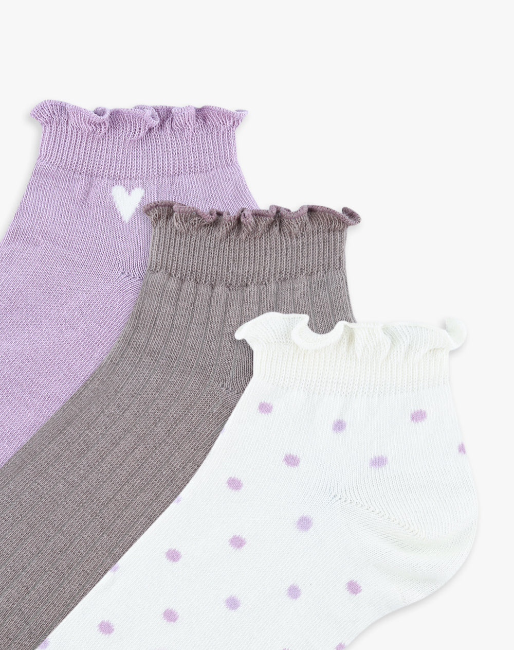 3 pares de medias tobilleras surtido