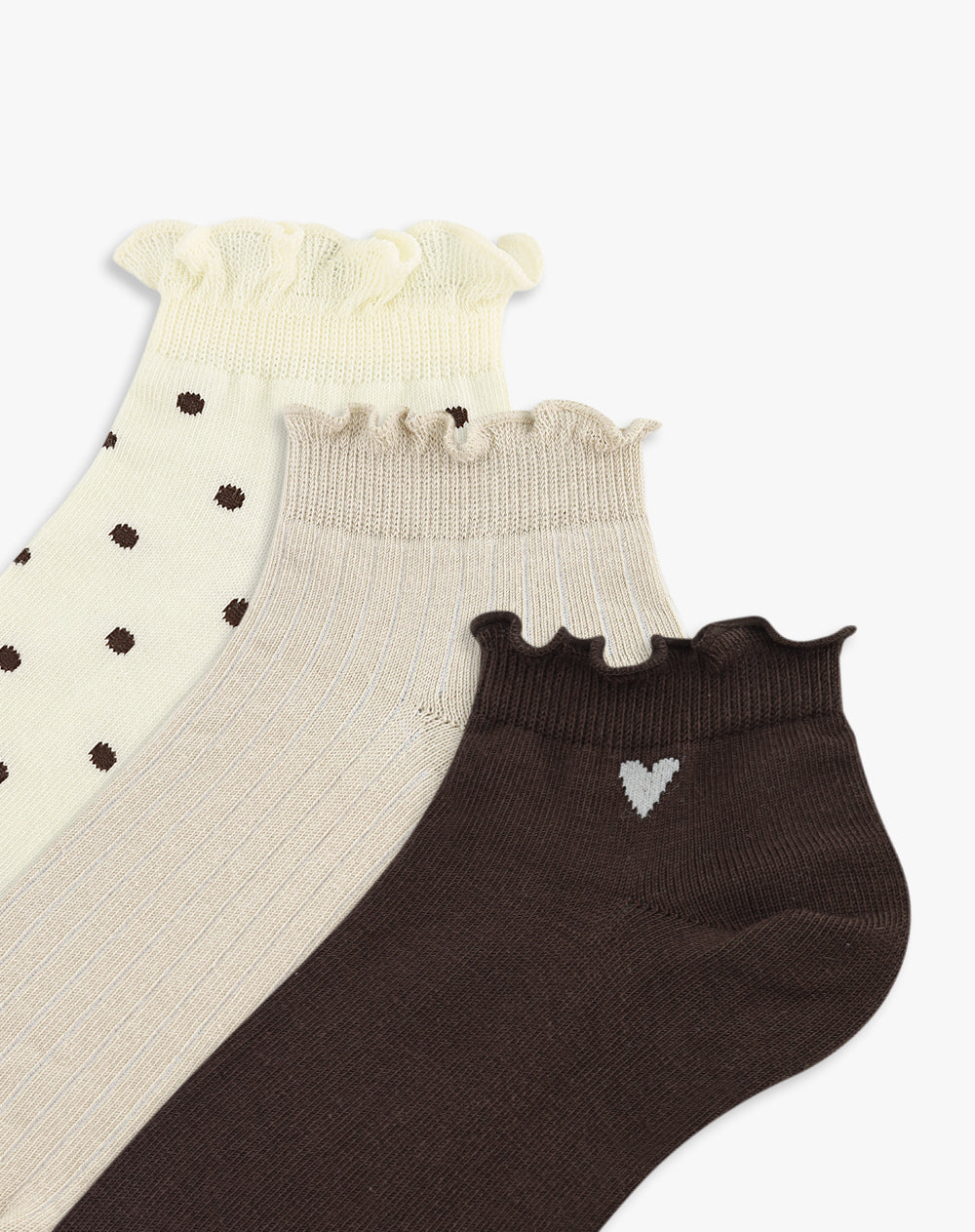 Medias mujer tobillera pack x3 surtido