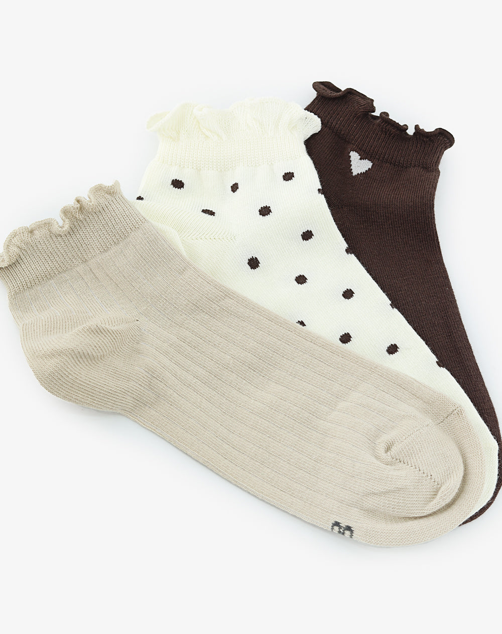Medias mujer tobillera pack x3 surtido