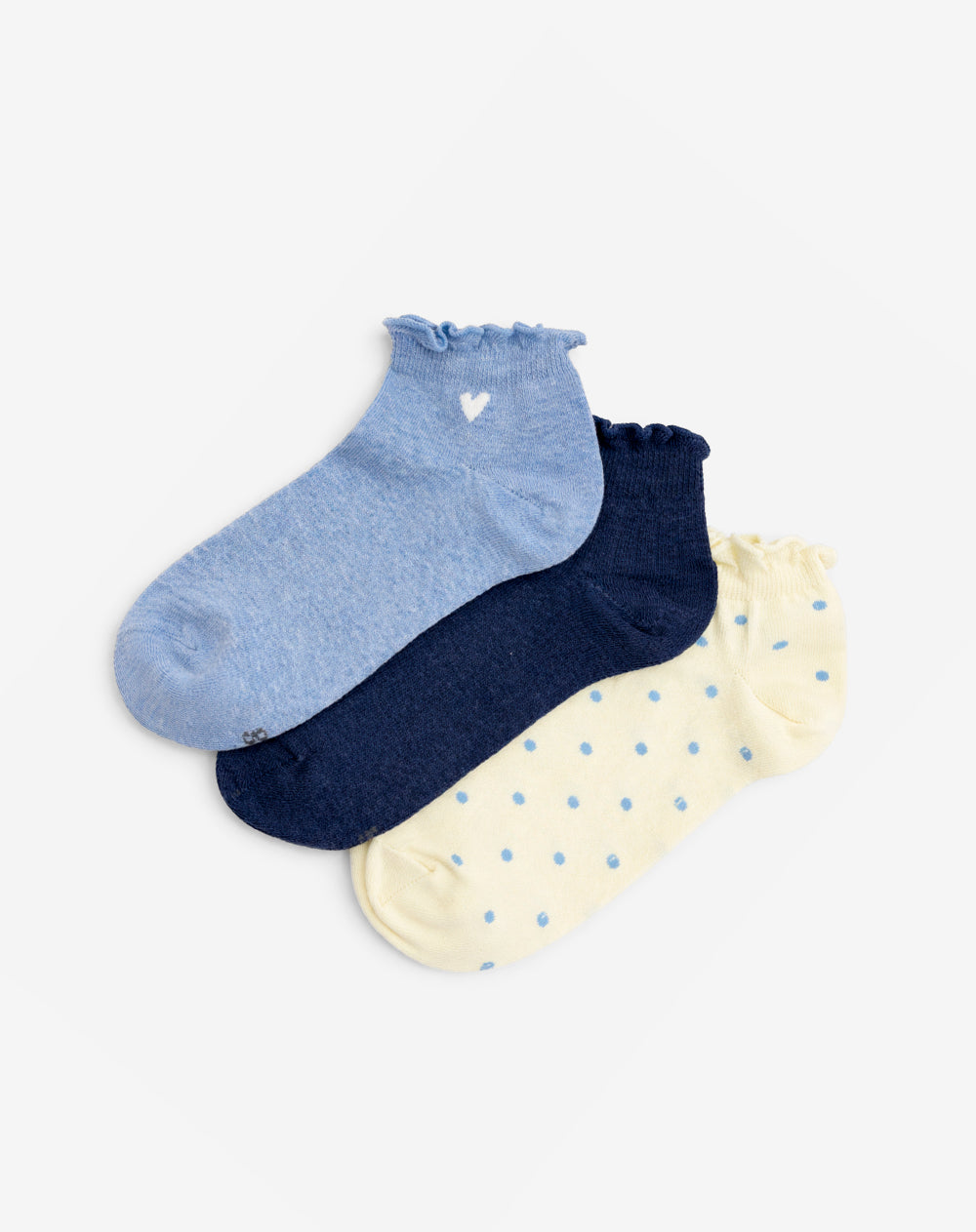 3 pares de medias tobilleras surtido mujer