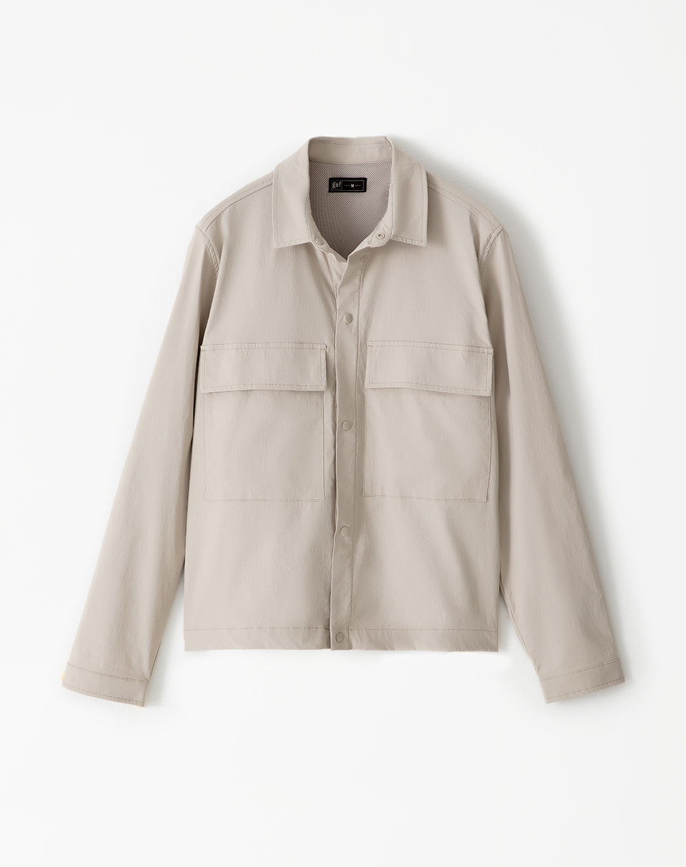 Chaqueta regular fit sin capucha habana