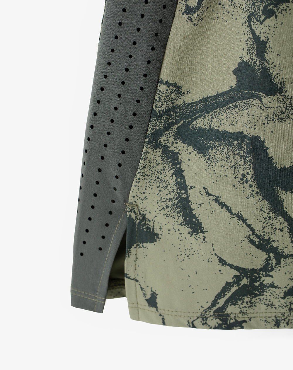 Pantaloneta deportiva suspensorio interno verde hombre
