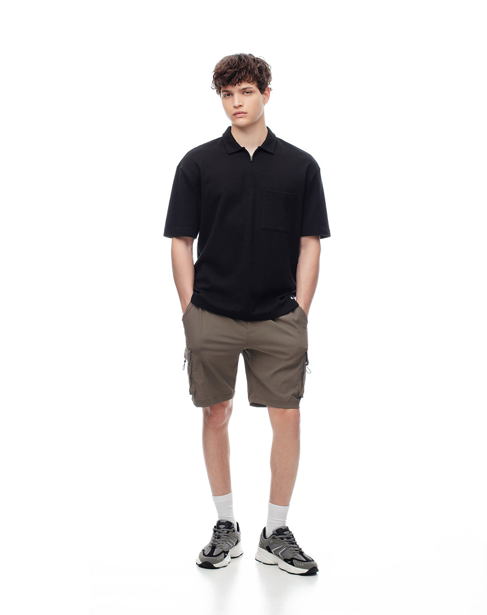 Bermuda cargo regular café hombre