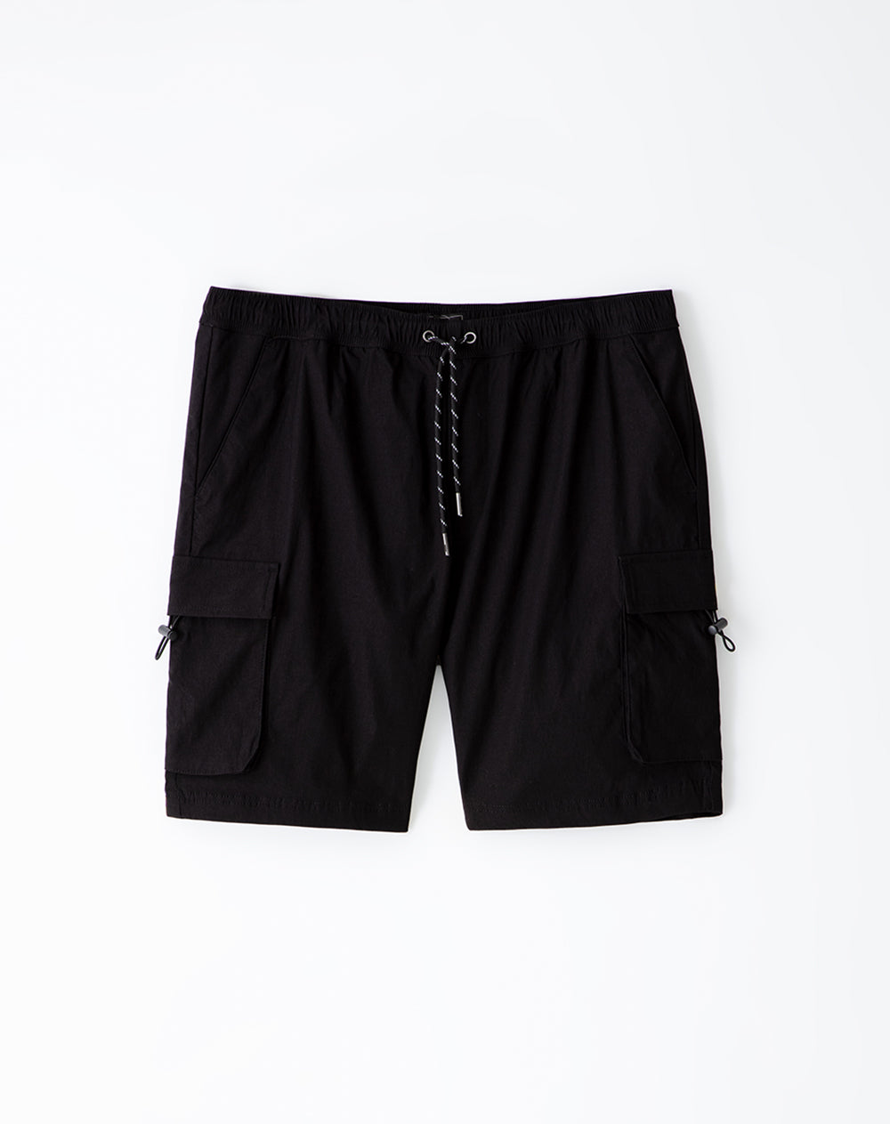 Bermuda cargo regular negra hombre