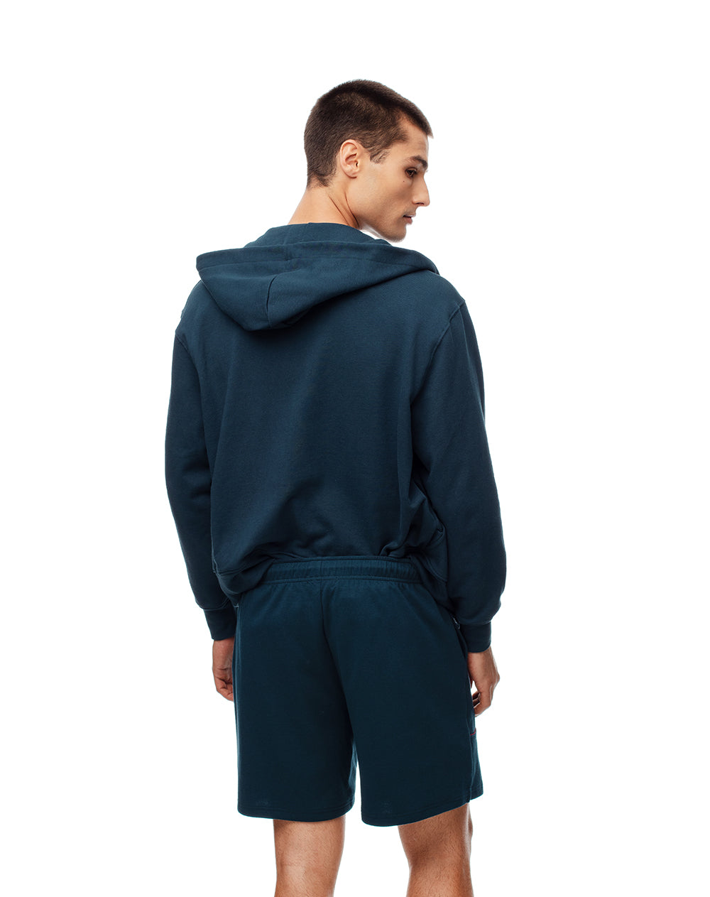 Bermuda relax algodón azul hombre