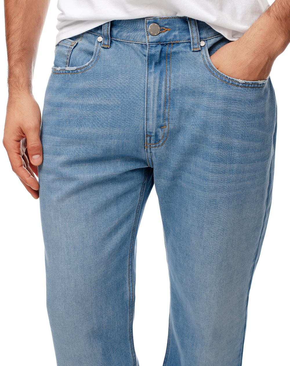 Jean regular índigo claro hombre