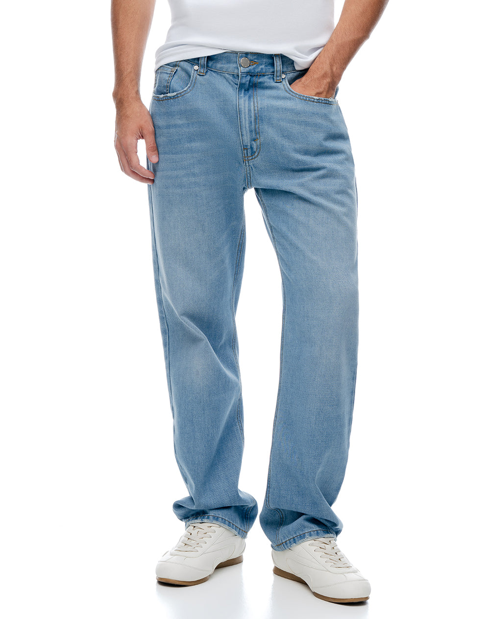 Jean regular índigo claro hombre