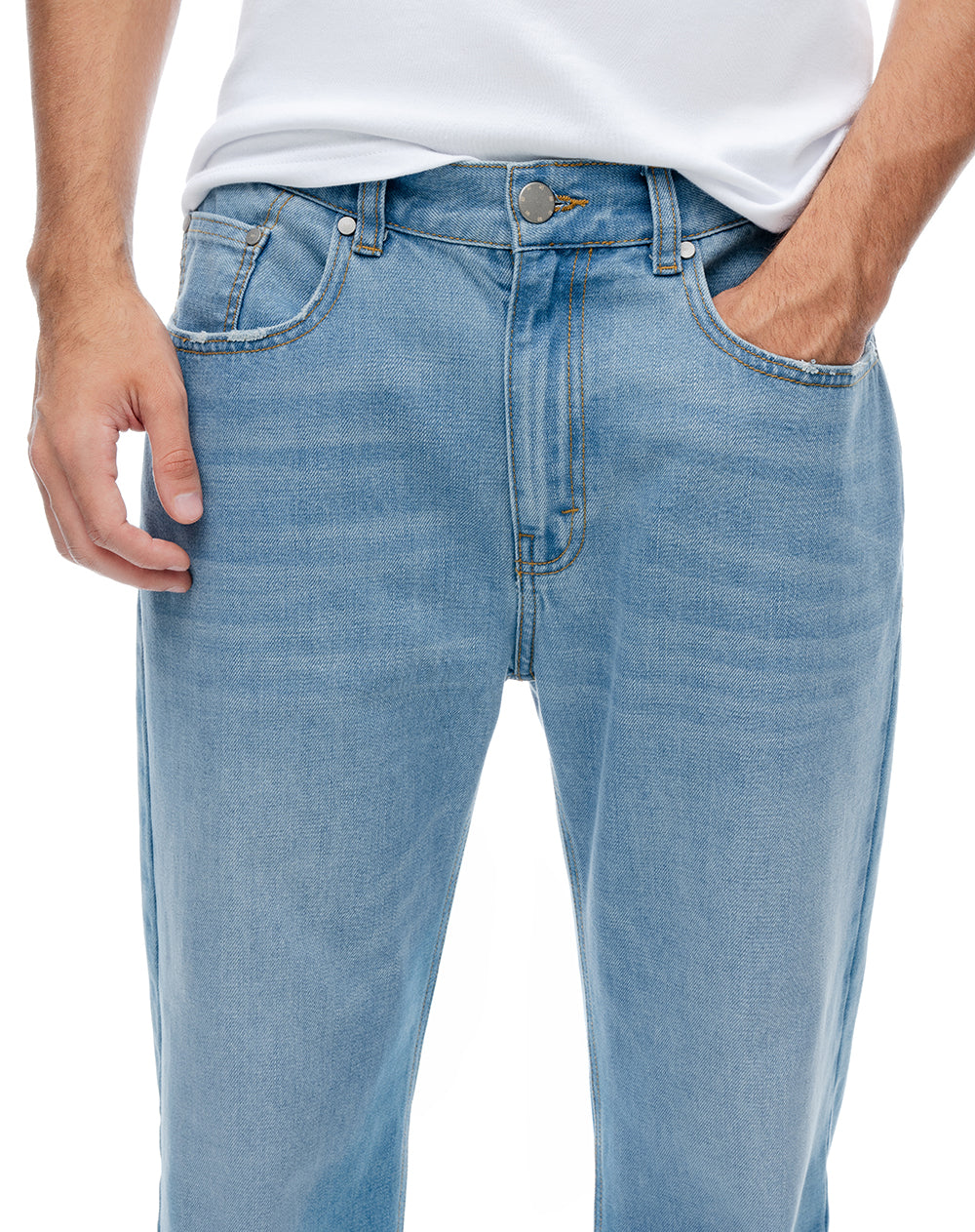 Jean regular índigo claro hombre