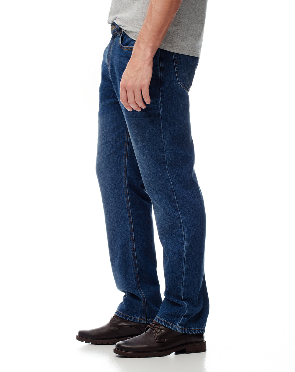 Jean regular índigo medio hombre