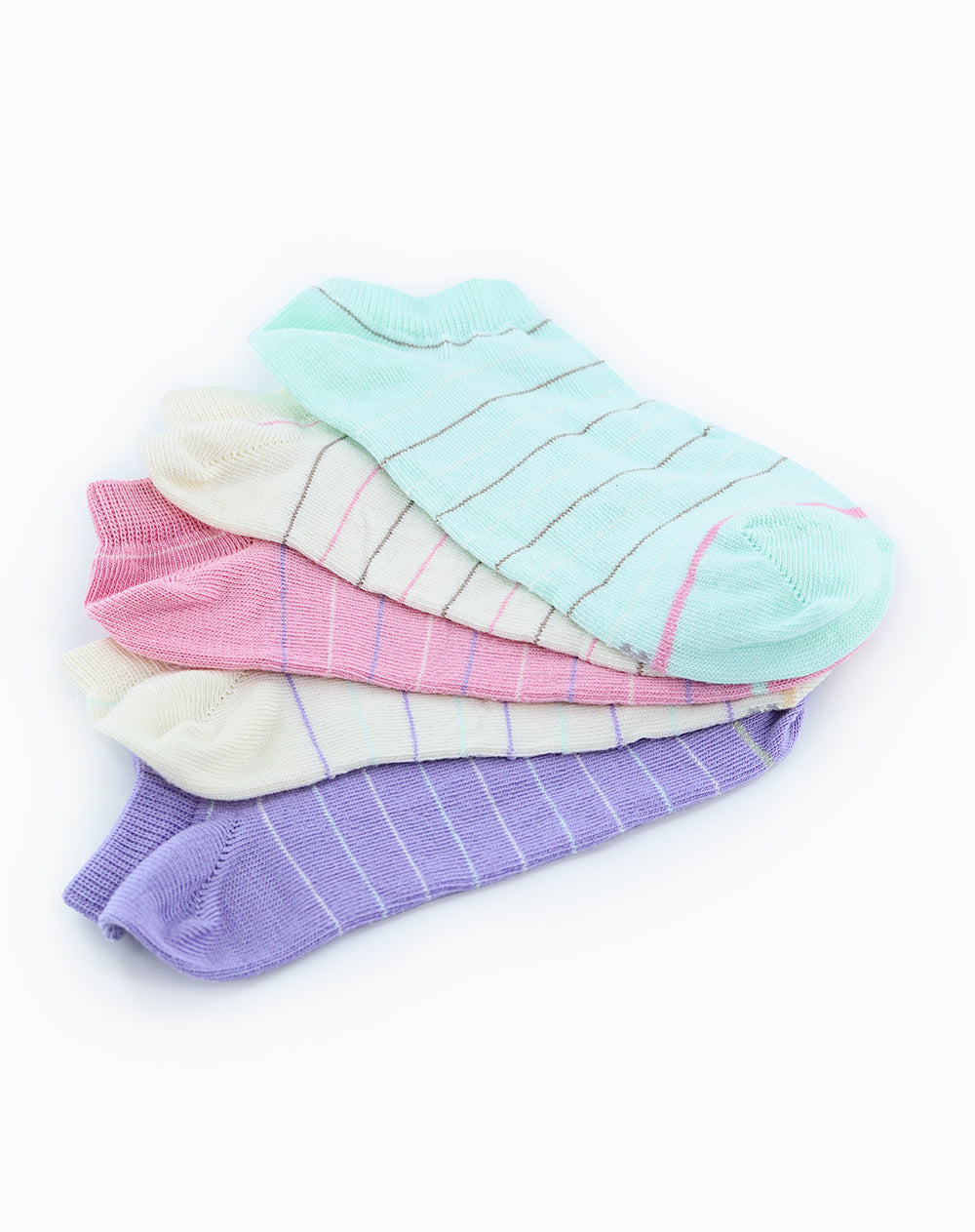 5 pares de medias tobilleras surtido