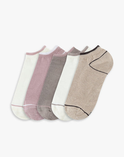 5 pares de medias tobilleras surtido