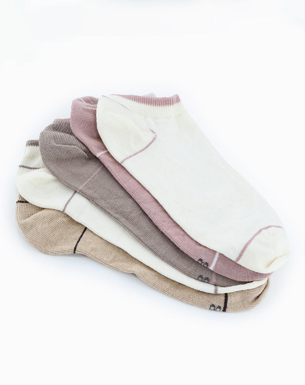 Medias mujer tobillera corta pack x5 surtido