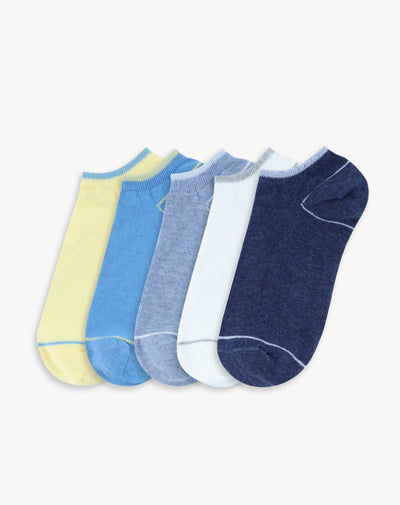 5 pares de medias tobilleras surtido