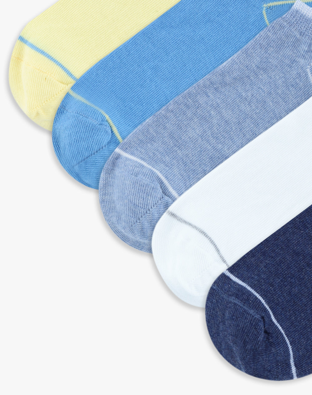 5 pares de medias tobilleras surtido