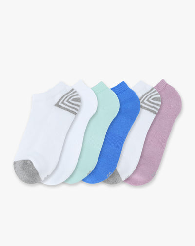 Medias niña tobillera corta pack x6 surtido