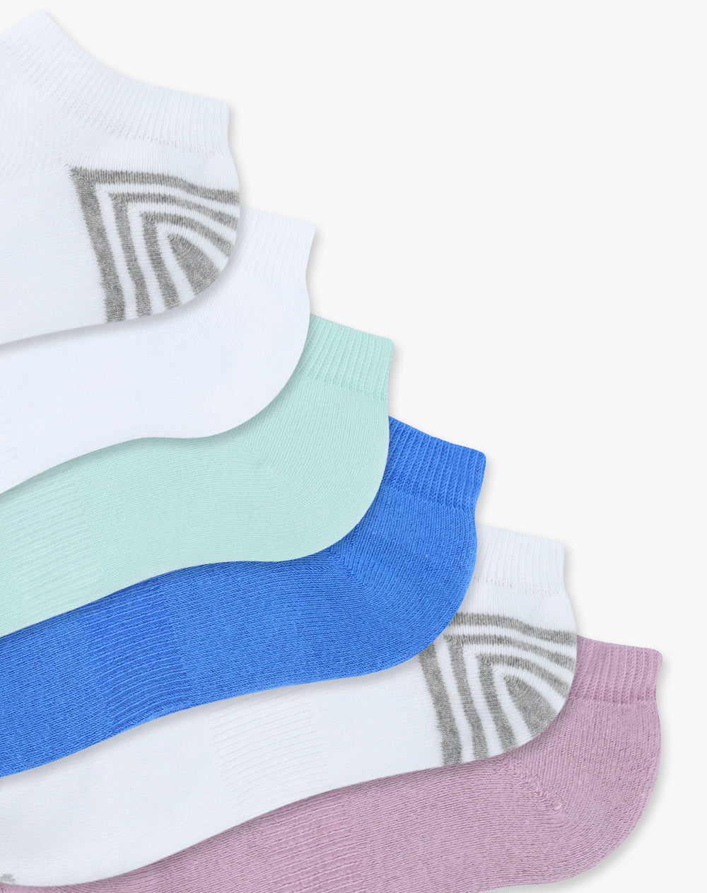 Medias niña tobillera corta pack x6 surtido