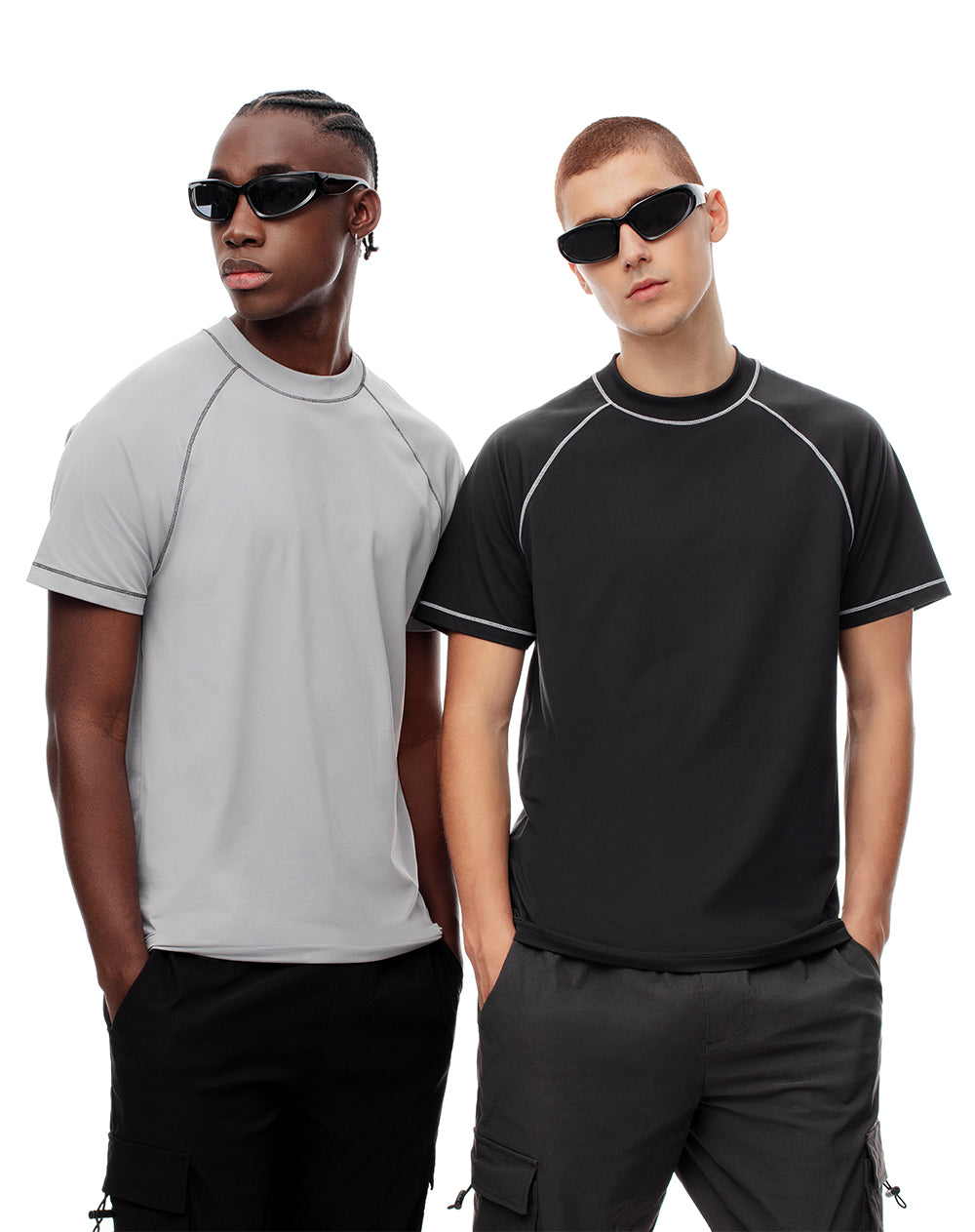 2 camisetas manga corta surtidas