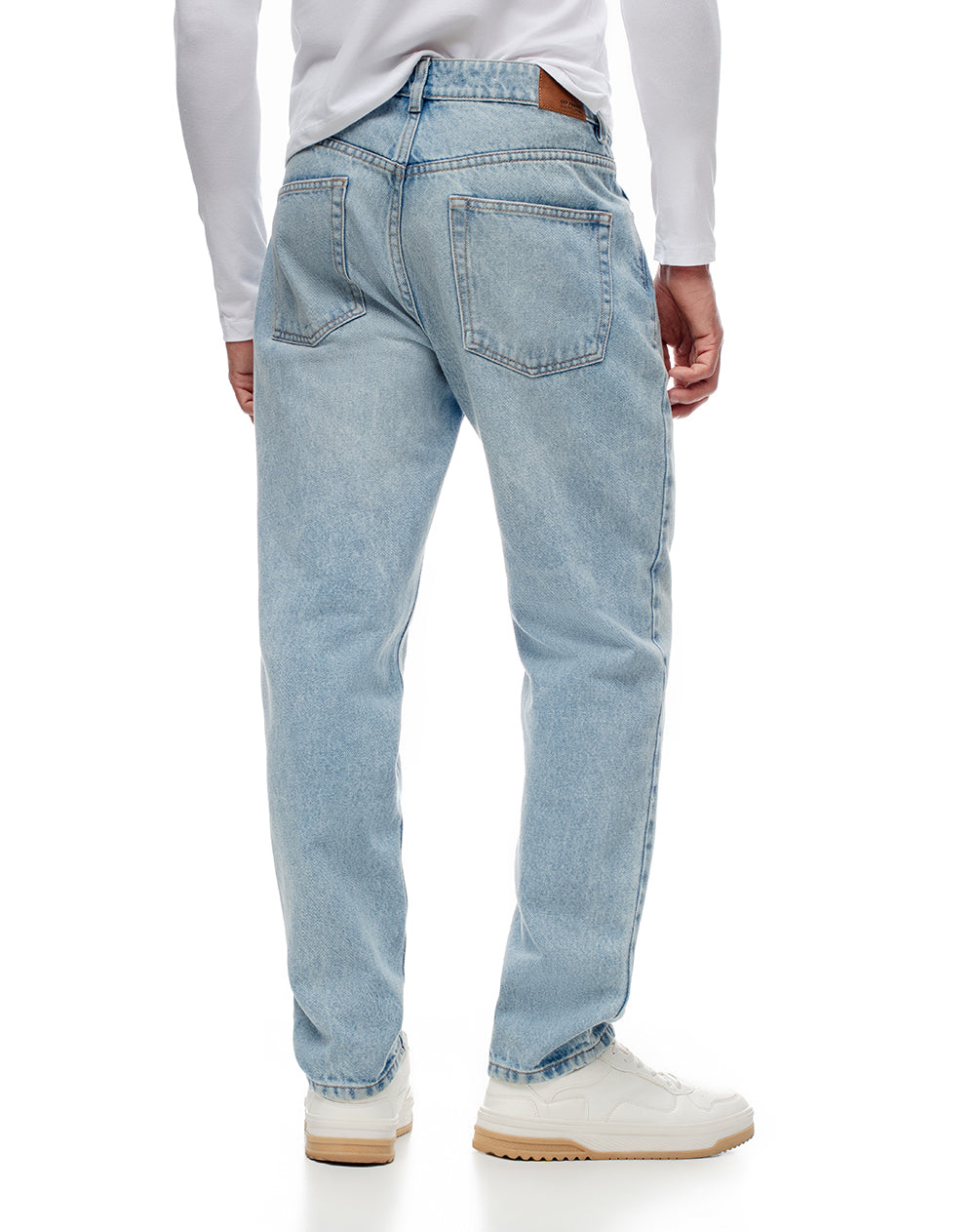 Jean regular fit tiro medio indigo