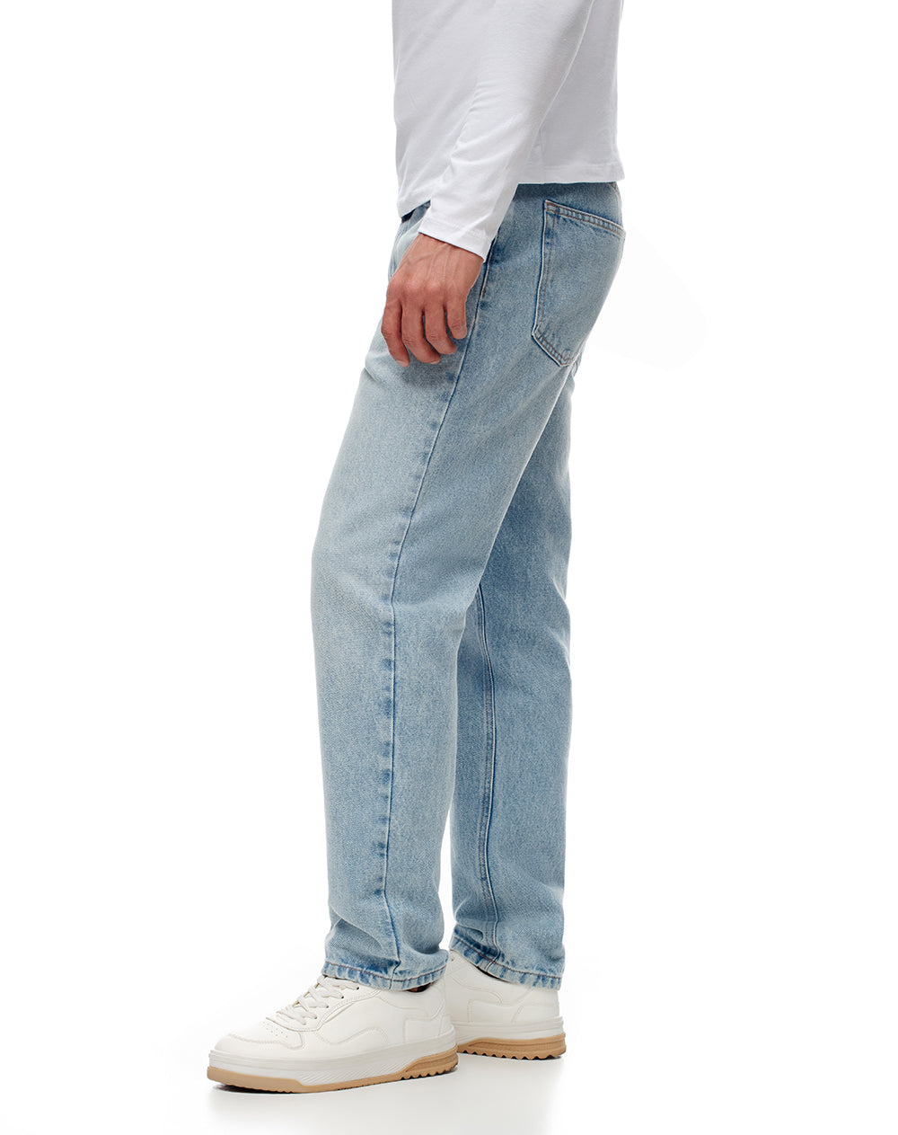 Jean regular fit tiro medio indigo