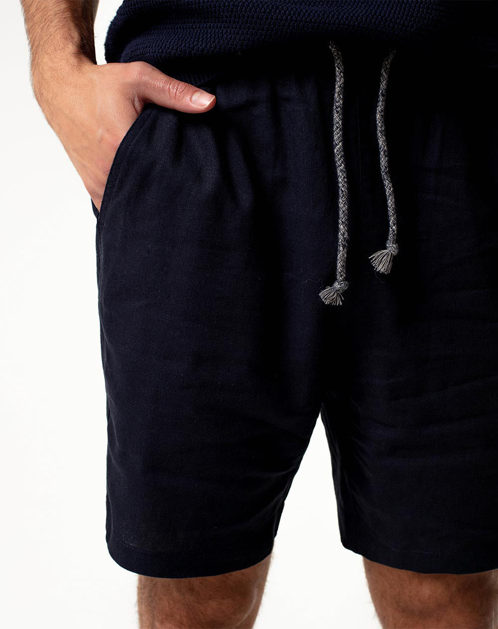 Bermuda regular fit azul