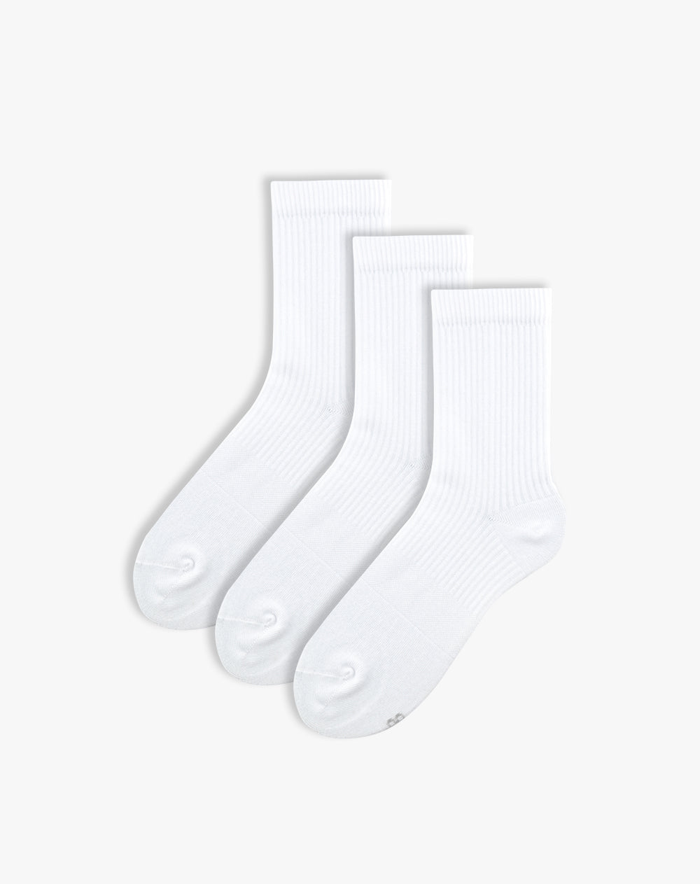 Medias mujer largas pack x3 blancas