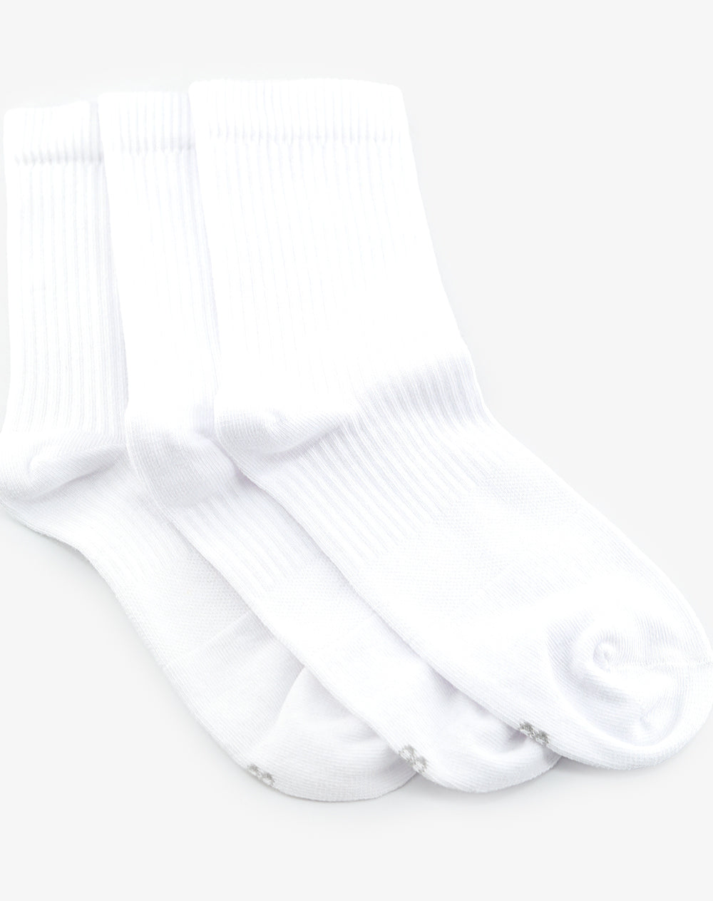 Medias mujer largas pack x3 blancas