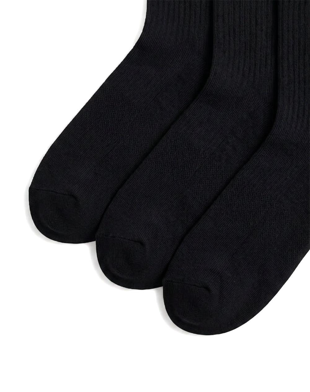 3 pares de medias cortas negras mujer