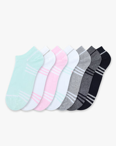 7 pares de medias tobilleras surtido