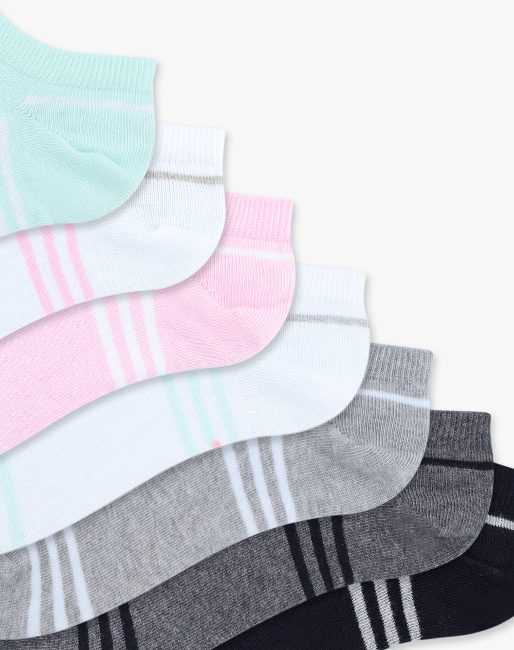 7 pares de medias tobilleras surtido