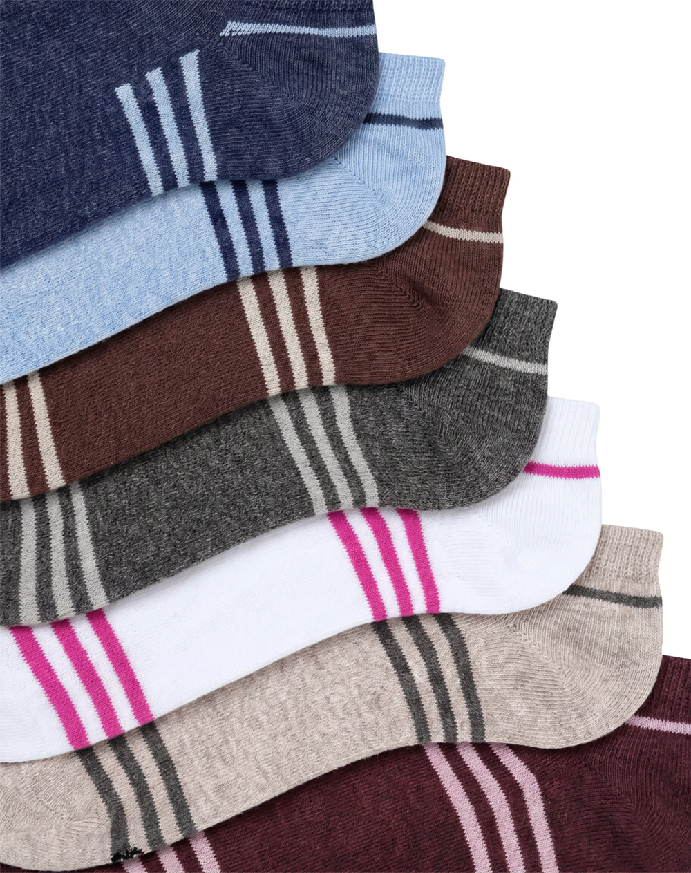 7 pares de medias tobilleras surtido