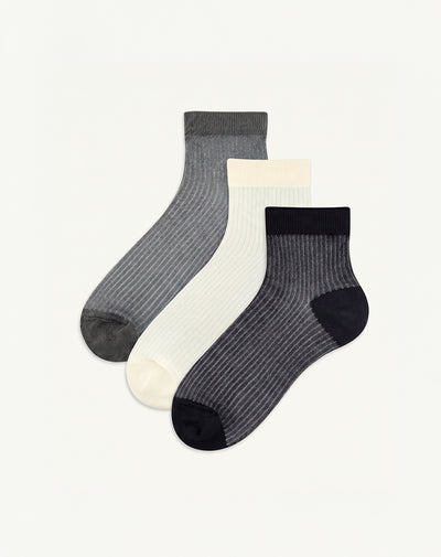 3 pares de medias cortas surtido mujer