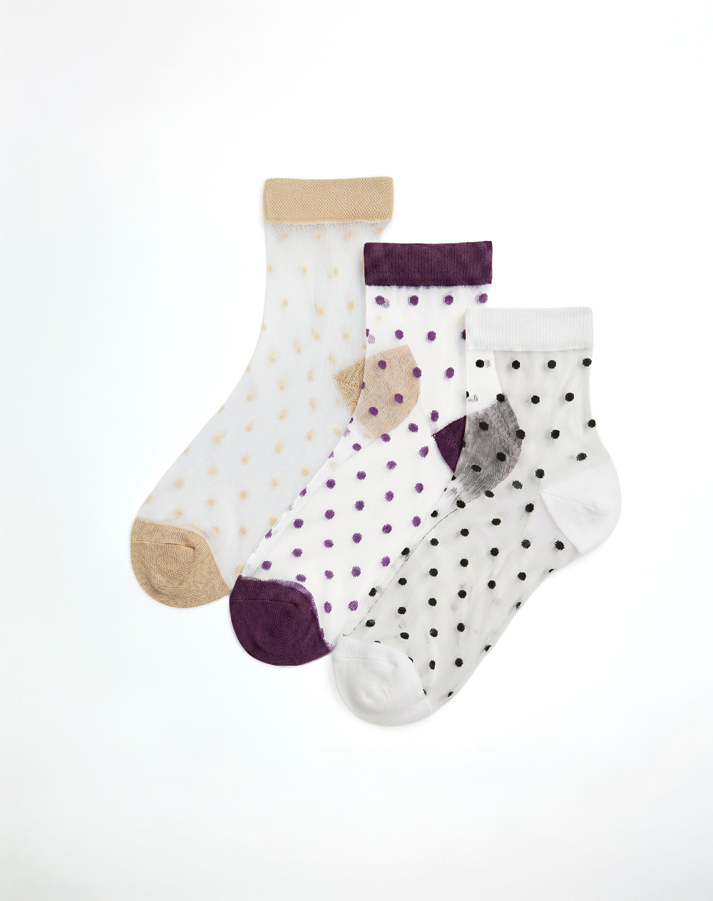 3 pares de medias cortas surtido mujer