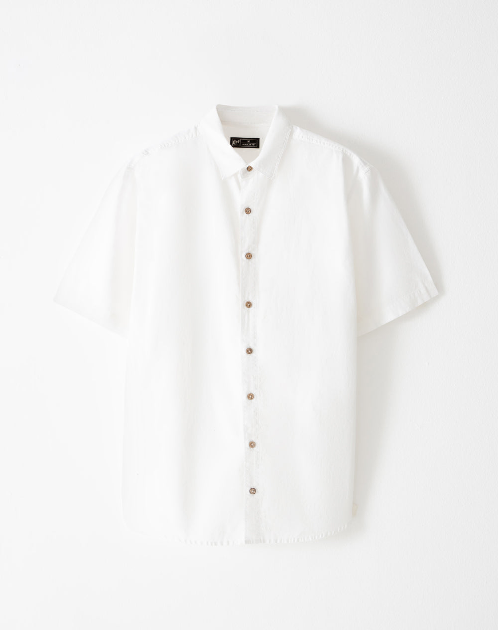 Camisa regular manga corta blanca
